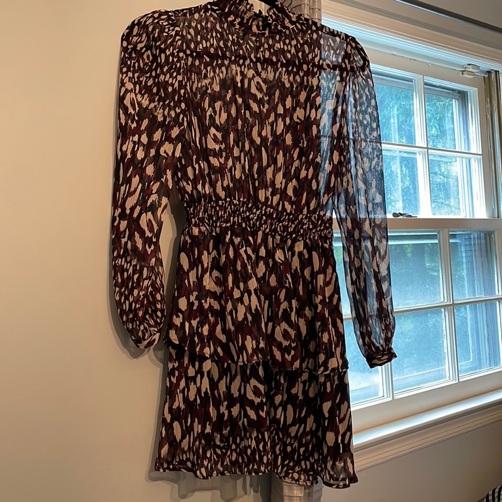 Zara leopard print mini dress